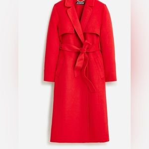 NWT JCrew Harriet trench coat in double-faced blend